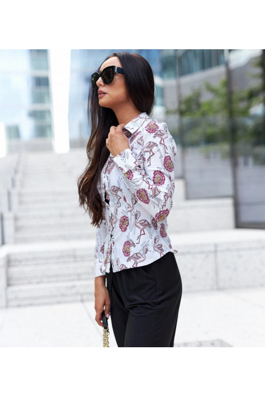 Valge mustriga Sabbatini särk