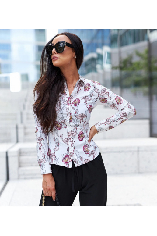 Valge mustriga Sabbatini särk