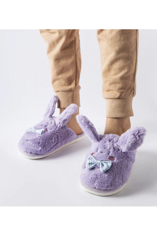 Lillad kõrvade ja kaarega sussid Bruna