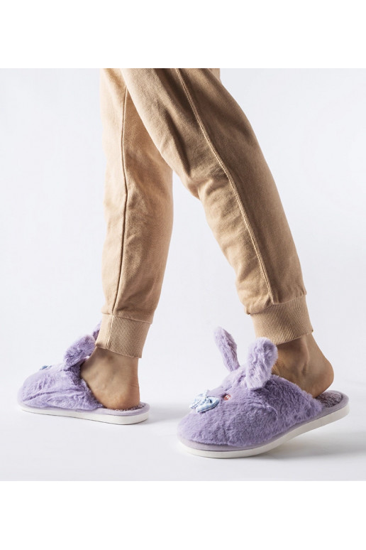 Lillad kõrvade ja kaarega sussid Bruna