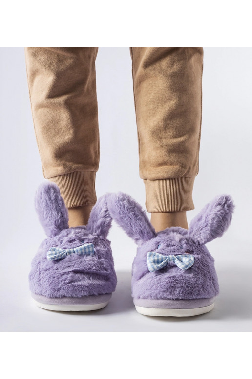 Lillad kõrvade ja kaarega sussid Bruna