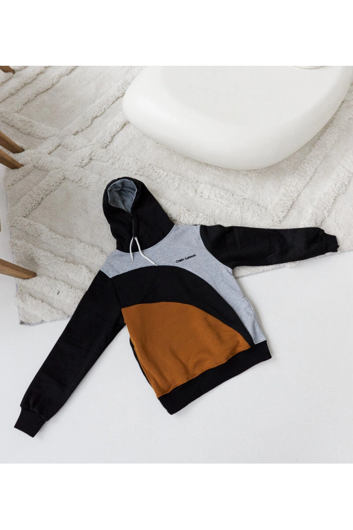 Astolpho meeste hall ja must kapuuts Astolpho meeste hall ja must kapuuts