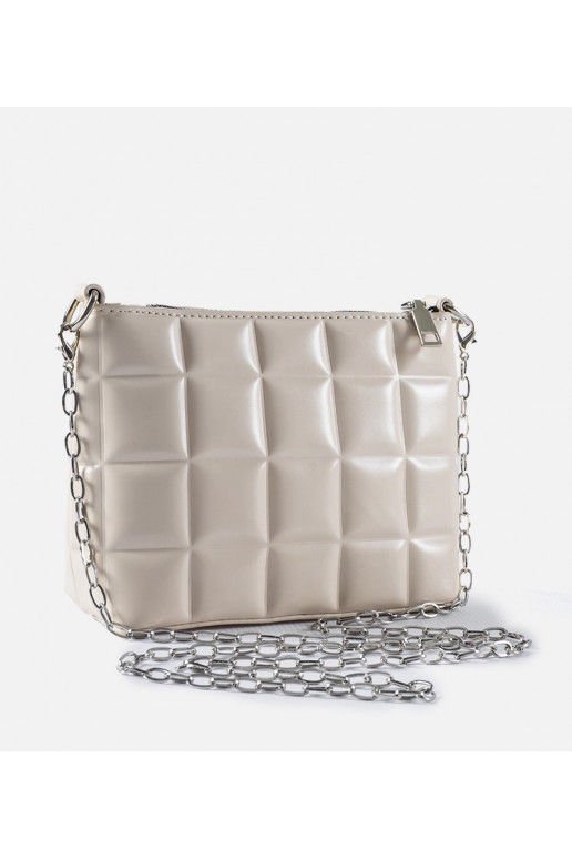 Valge tepitud kott ketiga Laas