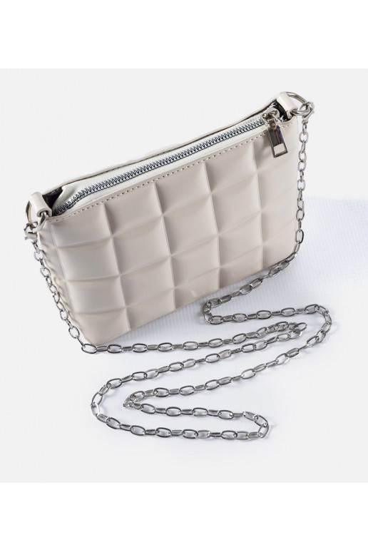 Valge tepitud kott ketiga Laas