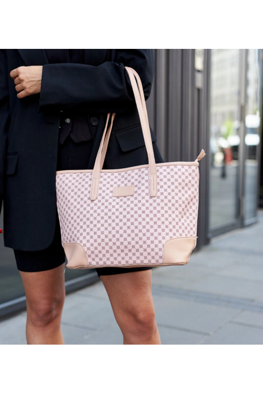 Roosa mustriga õlakott Kesiran