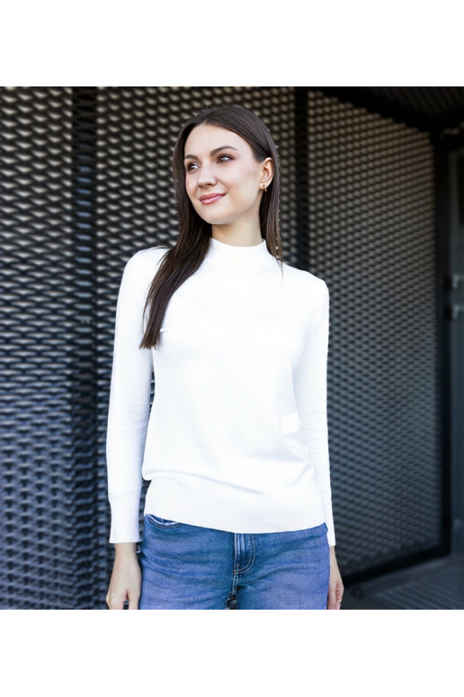 Valge klassikaline Essana avara sviiter