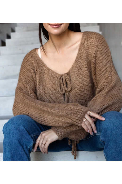 Pruun seotud kampsun Sumaia