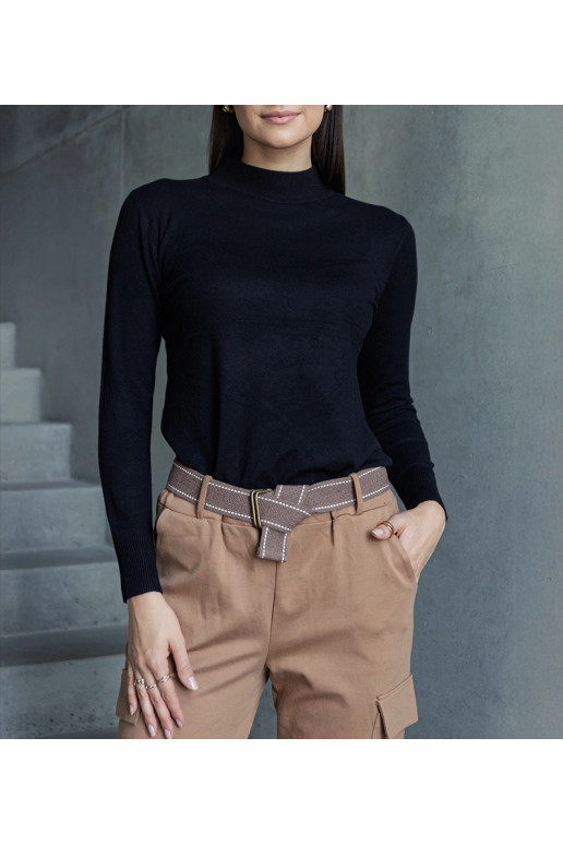 Must klassikaline Essana avara sviiter