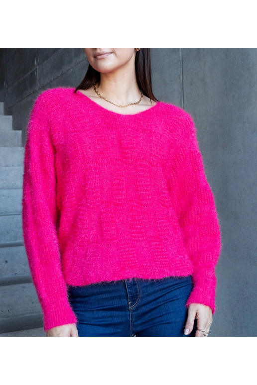 Neveri fuksia kaelusega kampsun Neveri fuksia kaelusega kampsun