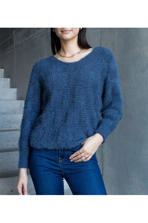 Meresinine Neveri kaelusega kampsun Meresinine Neveri kaelusega kampsun