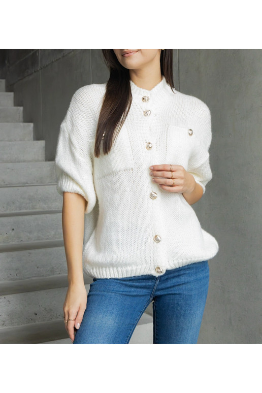 Naiste valge lühikeste varrukate ja...