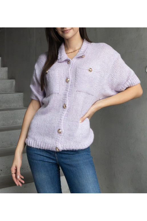 Naiste lilla sviiter lühikeste...