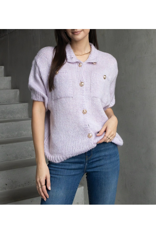 Naiste lilla sviiter lühikeste...