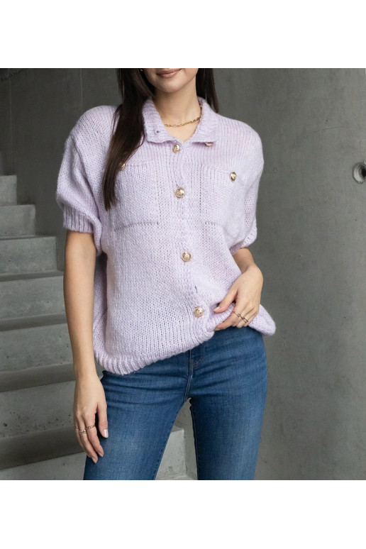 Naiste lilla sviiter lühikeste...