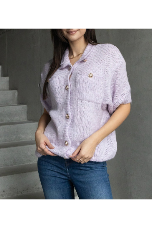 Naiste lilla sviiter lühikeste...