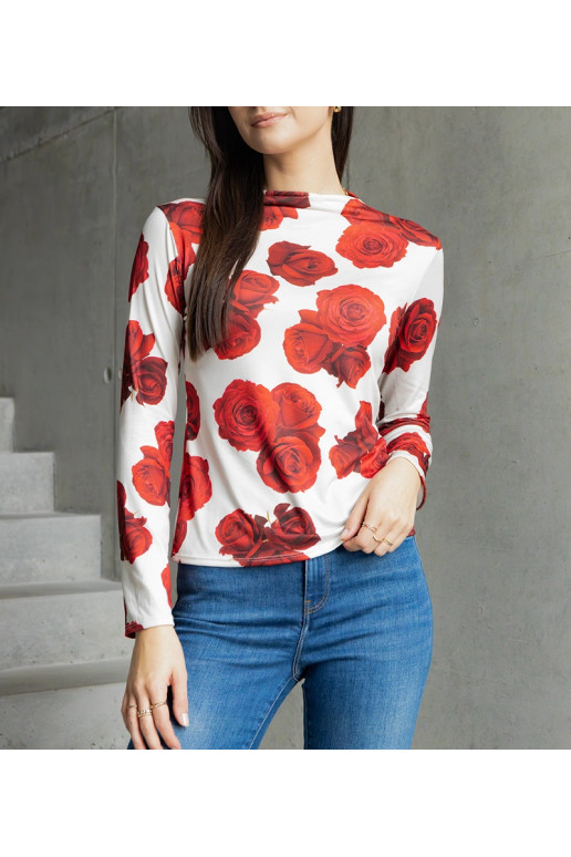 Amaya trükiga kaunistatud beež pluus Amaya trükiga kaunistatud beež pluus