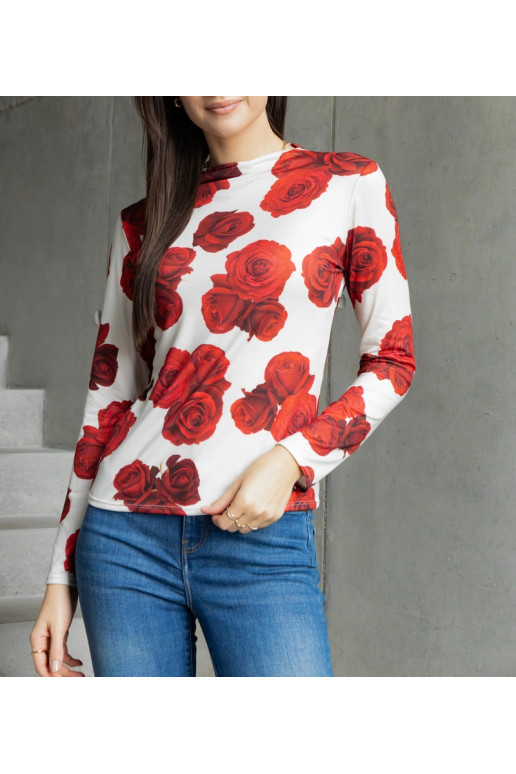 Amaya trükiga kaunistatud beež pluus Amaya trükiga kaunistatud beež pluus