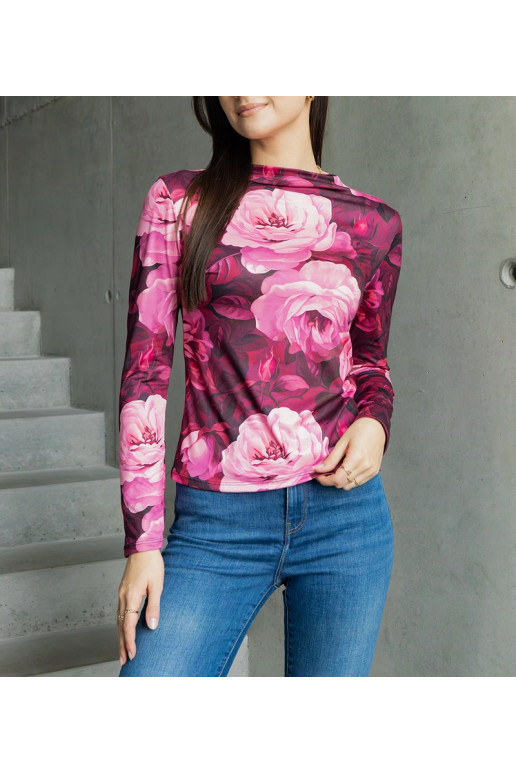 Amaya trükiga kaunistatud roosa pluus Amaya trükiga kaunistatud roosa pluus