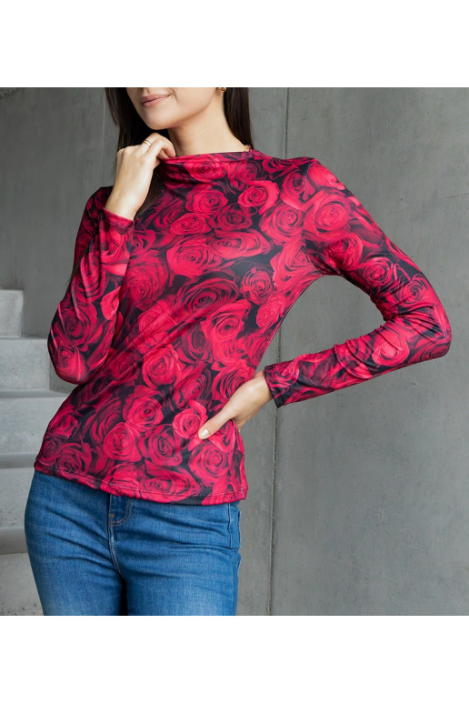 Punane Amaya trükiga kaunistatud pluus Punane Amaya trükiga kaunistatud pluus