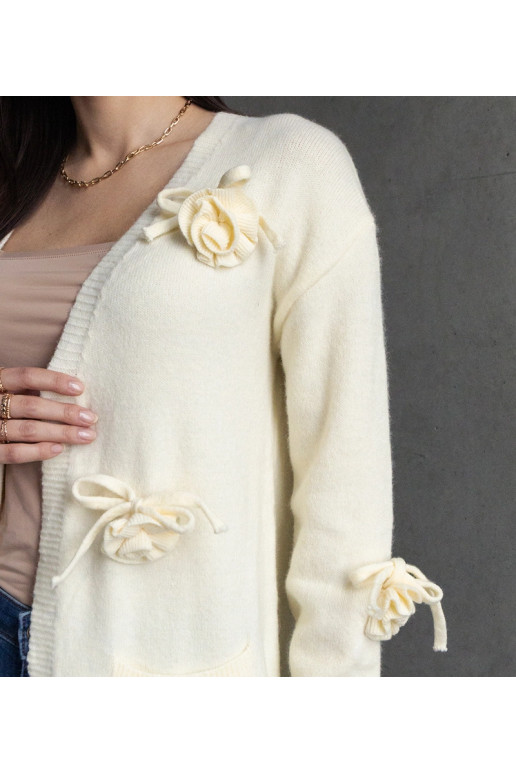 Pikk valge kardigan Lira Pikk valge kardigan Lira