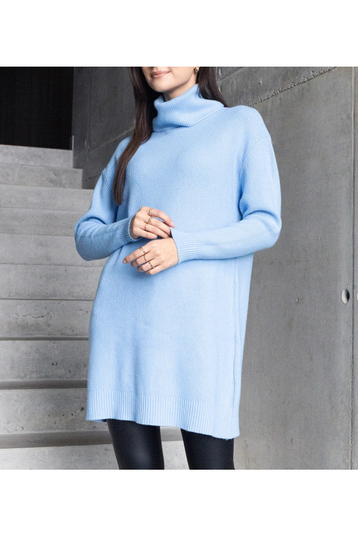 Pikk sinine pehme kilpkonnaga kampsun... Pikk sinine pehme kilpkonnaga kampsun...