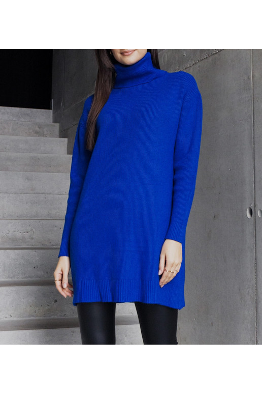 Pikk sinine pehme kilpkonnaga kampsun... Pikk sinine pehme kilpkonnaga kampsun...