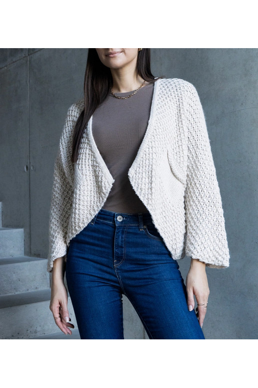 Valge Nira mähisega kardigan Valge Nira mähisega kardigan