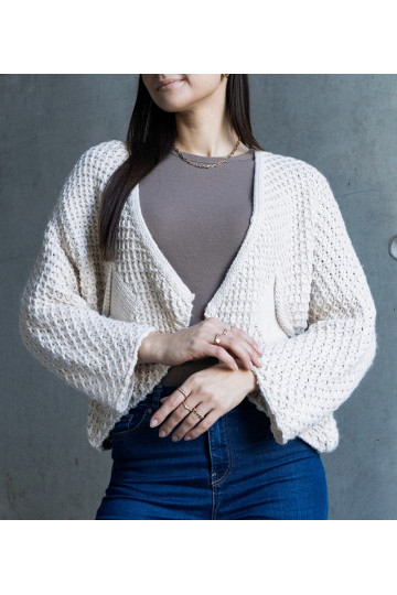 Valge Nira mähisega kardigan 2