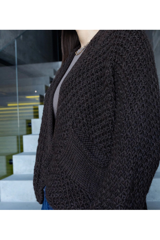 Pruun Nira mähisega kardigan Pruun Nira mähisega kardigan