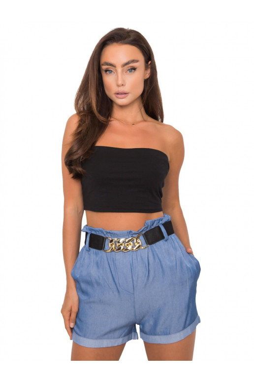 Sinised lühikesed püksid triibuga... Sinised lühikesed püksid triibuga...