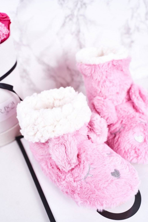 Soojad laste sussid roosat värvi...