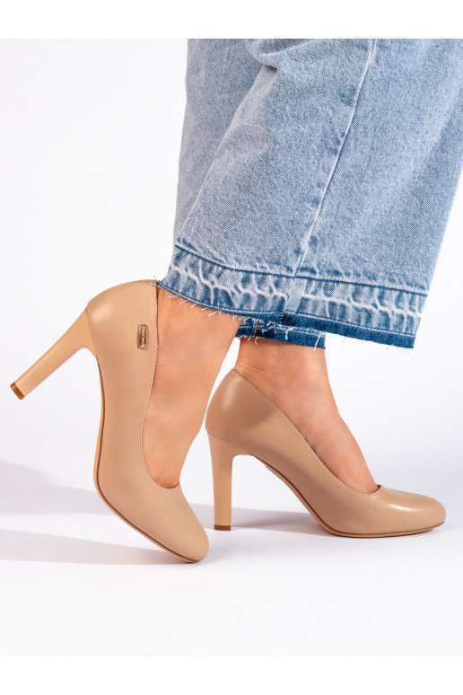 Klassikalise mudeli beeži värvi poolsaapad Sergio Leone