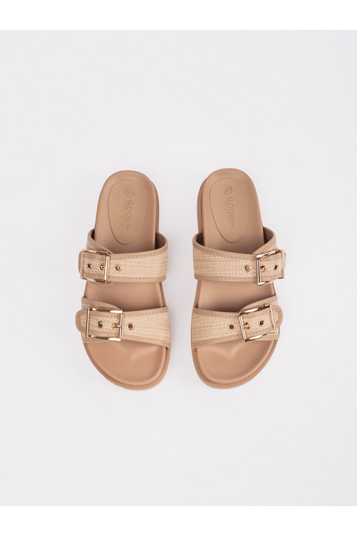 Lamedad sandaalid beežid 