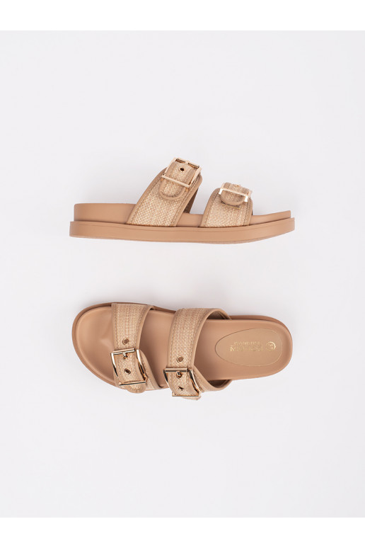 Lamedad sandaalid beežid 