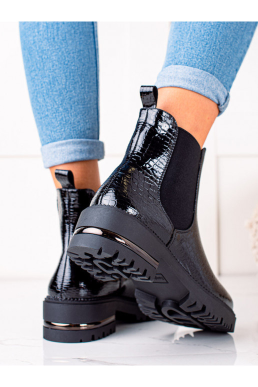 mustad stiilsed jalanõud SERGIO LEONE