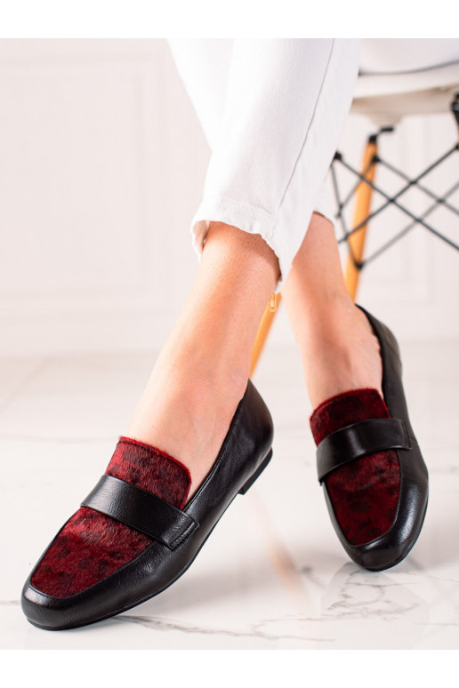 Naiste saapad karusnahaga Shelovet burgundi värvi