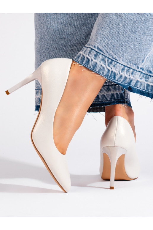 Klassikalise mudeli poolsaapad valge värv Sergio Leone