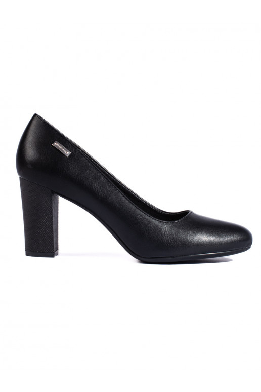 mustad poolsaapad kõrge kontsaga Sergio Leone