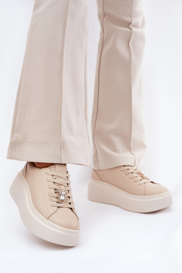   spordijalatsid  platvormiga Z Przypinką Vinceza 39922 beeži värvi