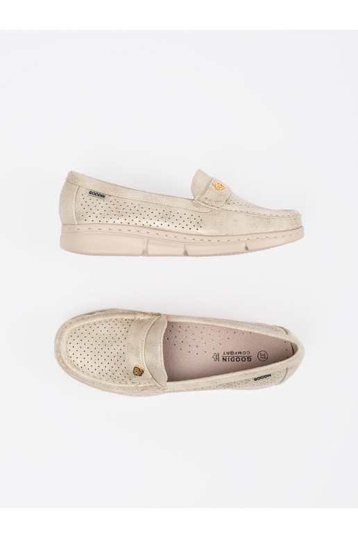 Kuldset värvi  mokassiinid ze m elementem Kuldset värvi  mokassiinid ze m elementem