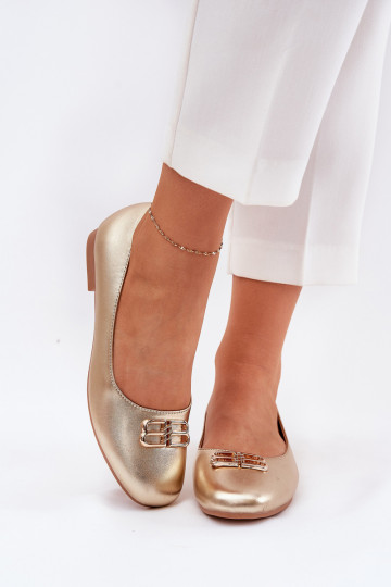 Vinceza 62206 kuldsed naiste elegantsed ballerina kingad ornamentidega 2