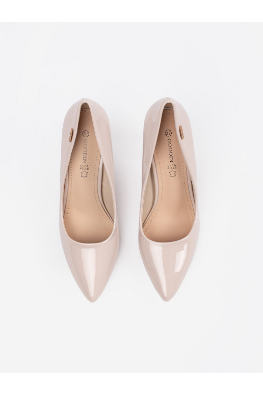 beeži värvi  poolsaapad kõrge kontsaga beeži värvi  poolsaapad kõrge kontsaga