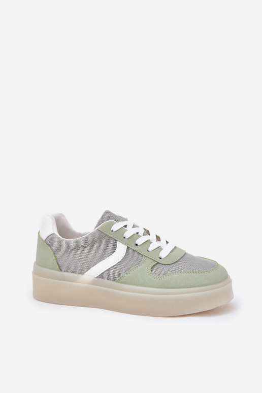 Madala Sneakersi stiilis kingad Naistele platvormiga roheline