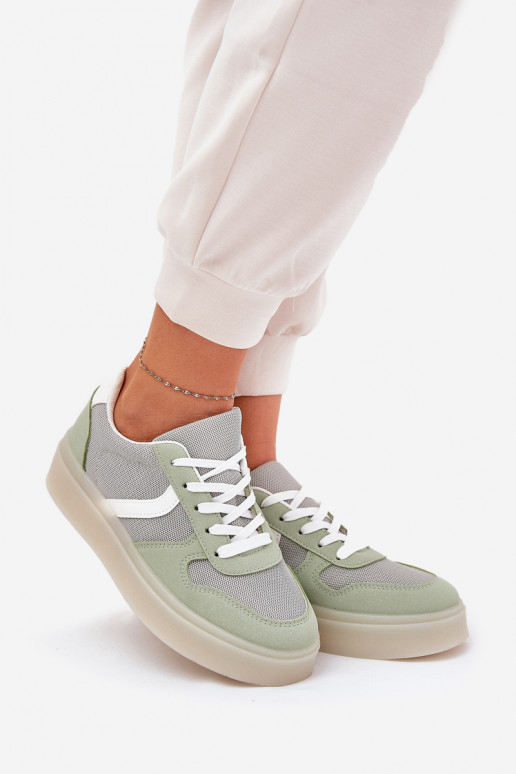 Madala Sneakersi stiilis kingad Naistele platvormiga roheline