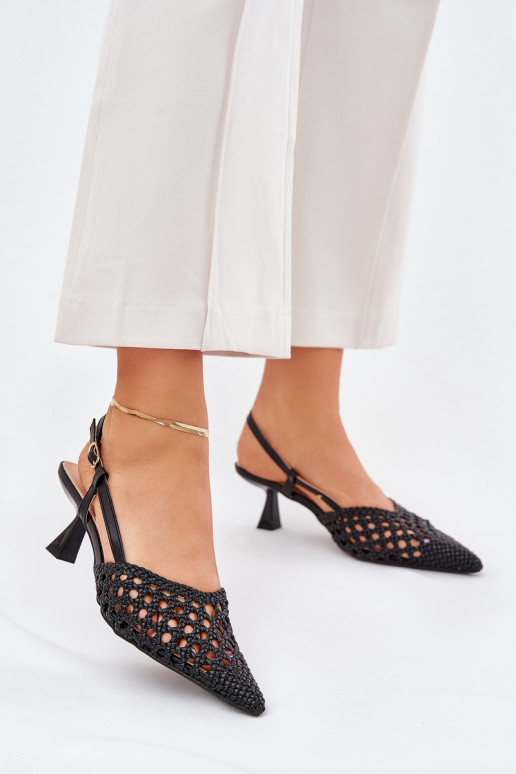 kõrge kontsaga Ze Szpiczastym Noskiem I Odkrytą Piętą Must Umirana