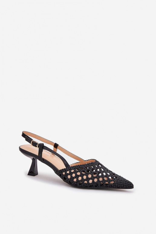 kõrge kontsaga Ze Szpiczastym Noskiem I Odkrytą Piętą Must Umirana