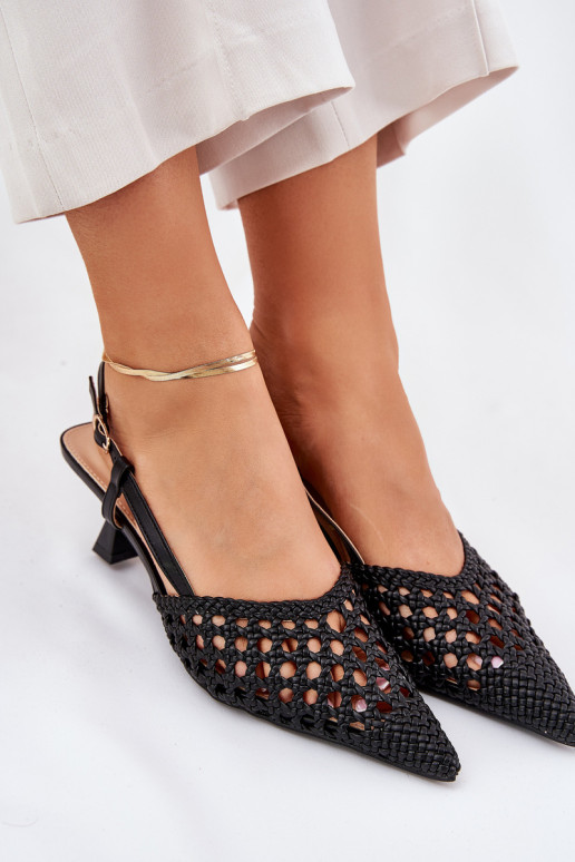 kõrge kontsaga Ze Szpiczastym Noskiem I Odkrytą Piętą Must Umirana