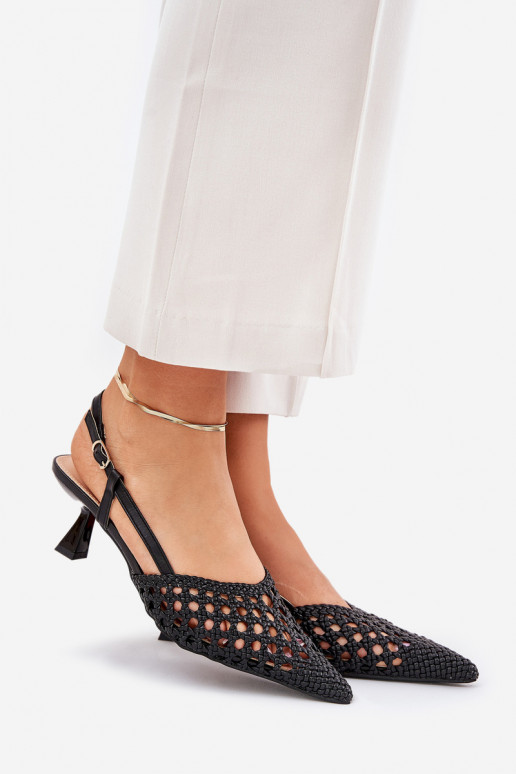 kõrge kontsaga Ze Szpiczastym Noskiem I Odkrytą Piętą Must Umirana