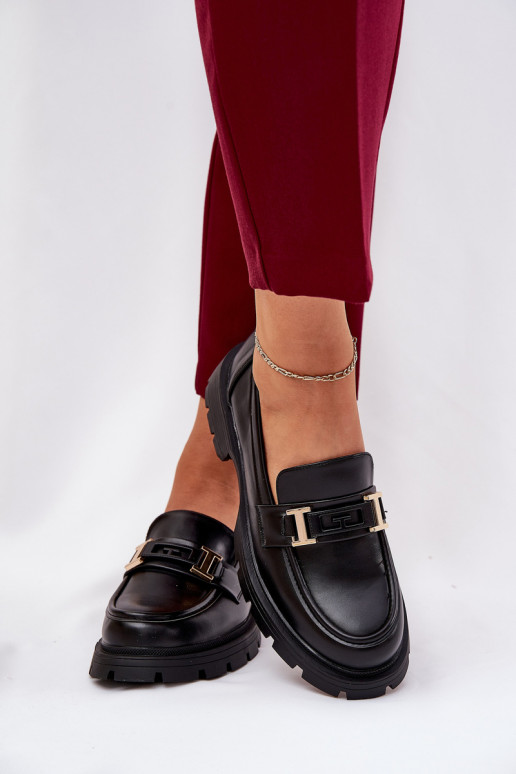 naiste mokassiinid eko-nahast Must Lomnela