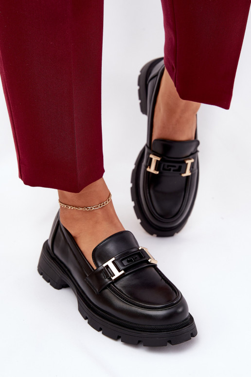 naiste mokassiinid eko-nahast Must Lomnela